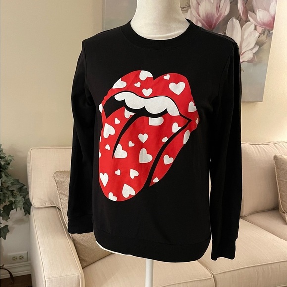 Rolling Stones Hearts Graphic Sweatshirt - Picture 7 of 16